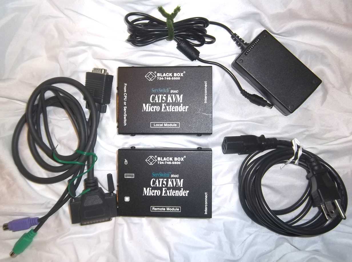 Black Box Cat 5 KVM Micro Extender Kit